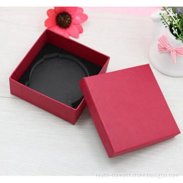 cosmetic pack box Colorful red square paper case